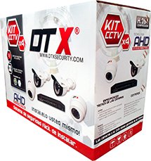 Kit CCTV AHD 4CH 1.0 Megapixel